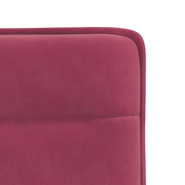 spisebordsstole 6 stk. velour vinrød