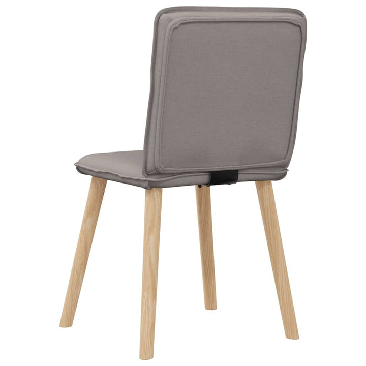 spisebordsstole 6 stk. stof gråbrun
