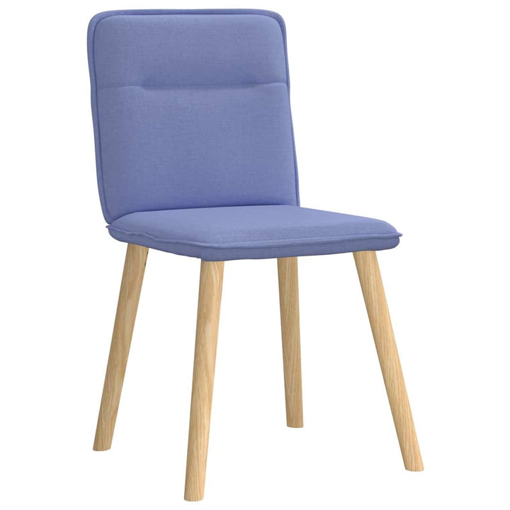 spisebordsstole 6 stk. Jeans blåt stof