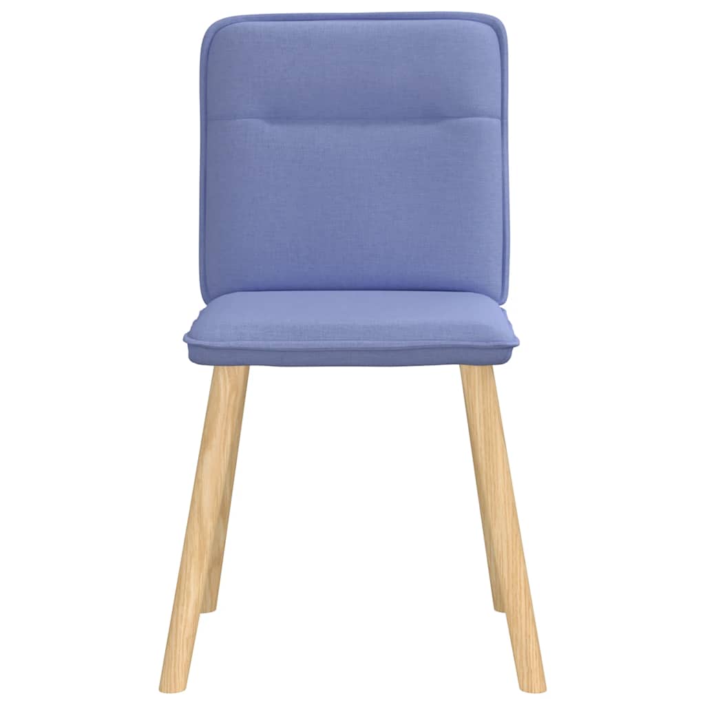 spisebordsstole 6 stk. Jeans blåt stof