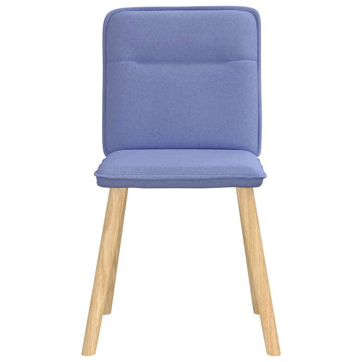 spisebordsstole 6 stk. Jeans blåt stof