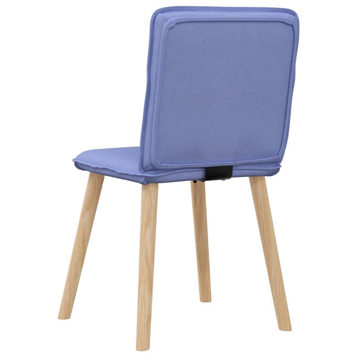 spisebordsstole 6 stk. Jeans blåt stof