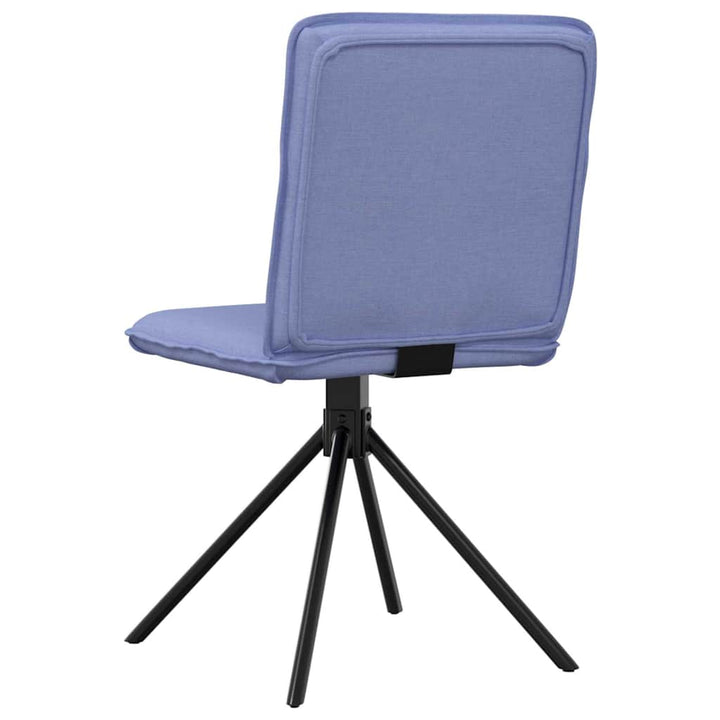 spisebordsstole 6 stk. Jeans blåt stof