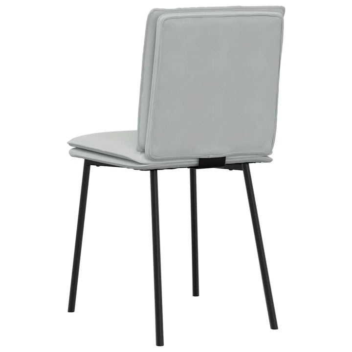 spisebordsstole 6 stk. velour lysegrå