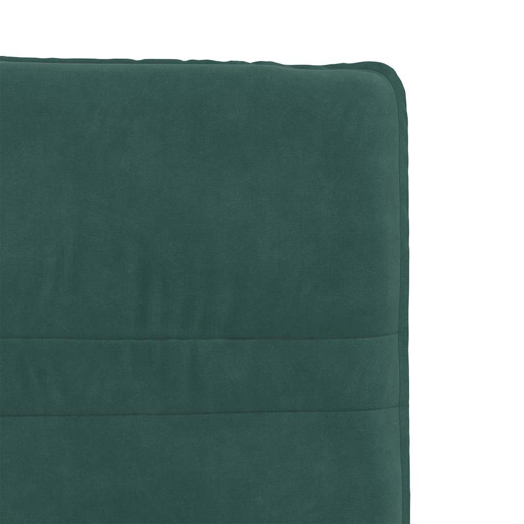 spisebordsstole 6 stk. velour mørkegrøn