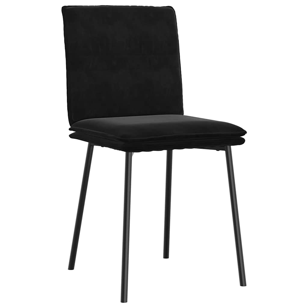 spisebordsstole 6 stk. velour sort