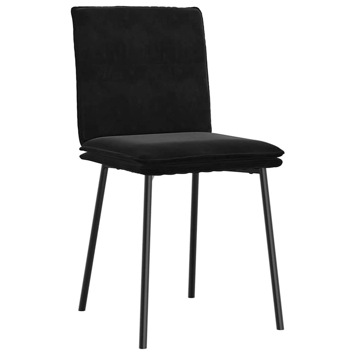 spisebordsstole 6 stk. velour sort