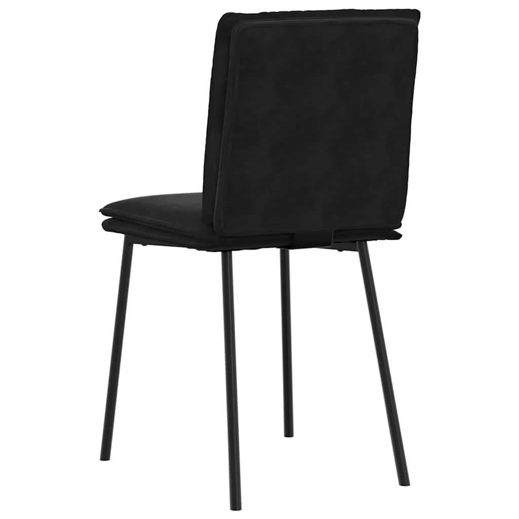 spisebordsstole 6 stk. velour sort