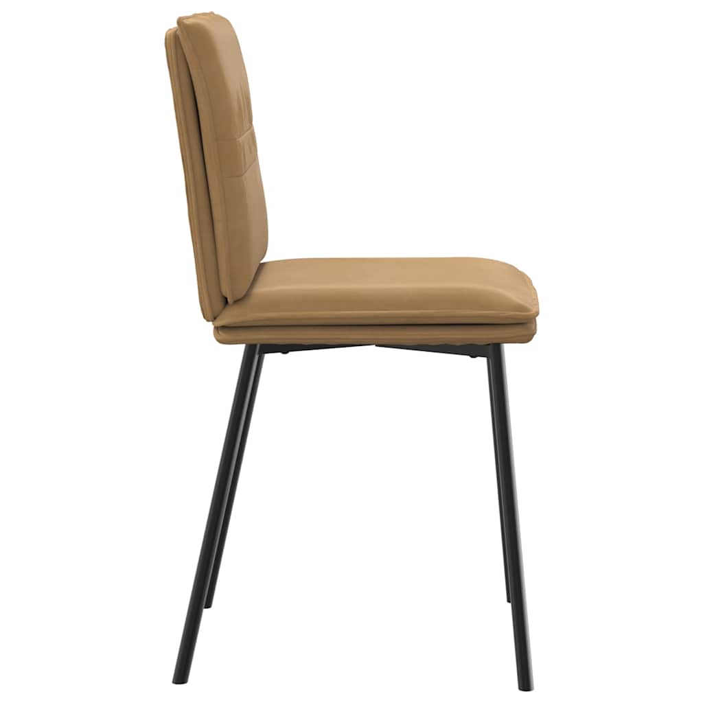 spisebordsstole 6 stk. velour brun