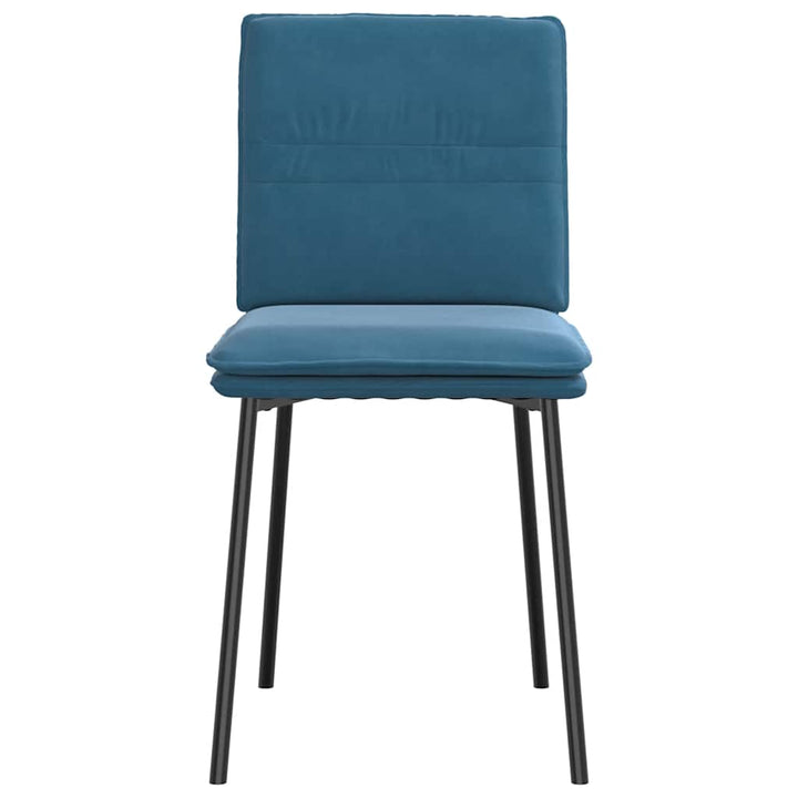 spisebordsstole 6 stk. velour blå