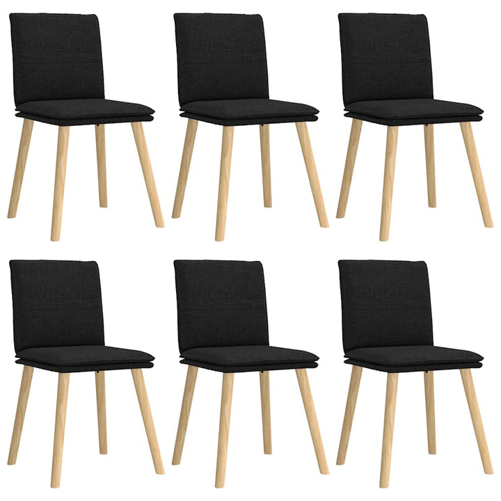 spisebordsstole 6 stk. stof sort