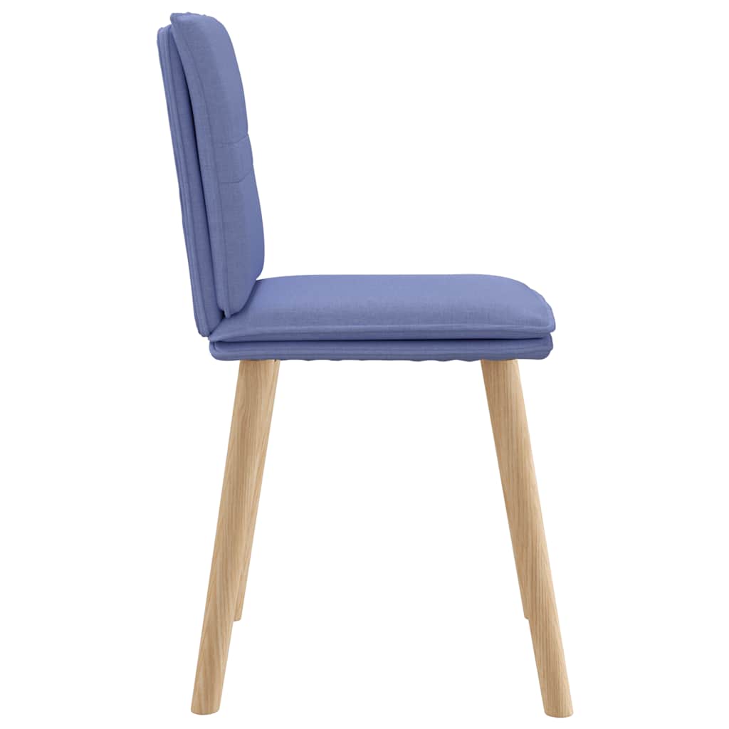 spisebordsstole 6 stk. Jeans blåt stof