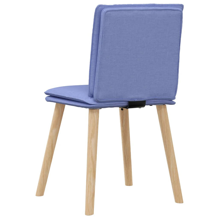 spisebordsstole 6 stk. Jeans blåt stof