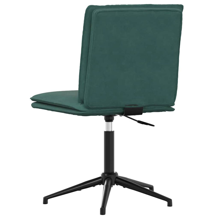 spisebordsstole 4 stk. velour mørkegrøn