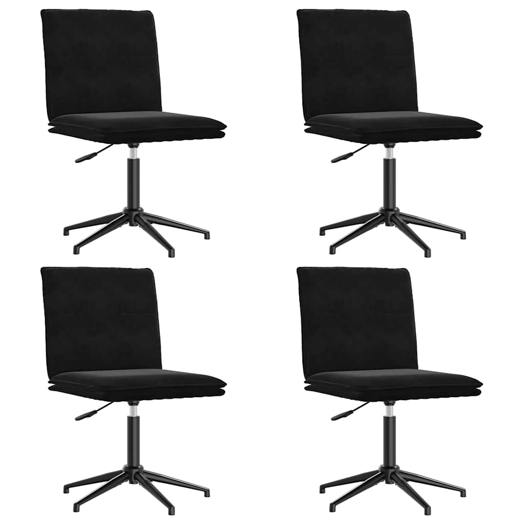 spisebordsstole 4 stk. velour sort