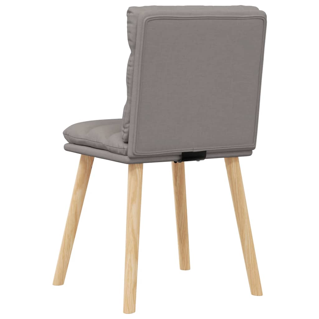 spisebordsstole 6 stk. stof gråbrun