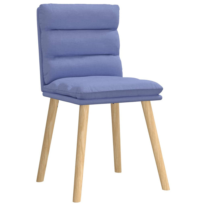 spisebordsstole 6 stk. Jeans blåt stof