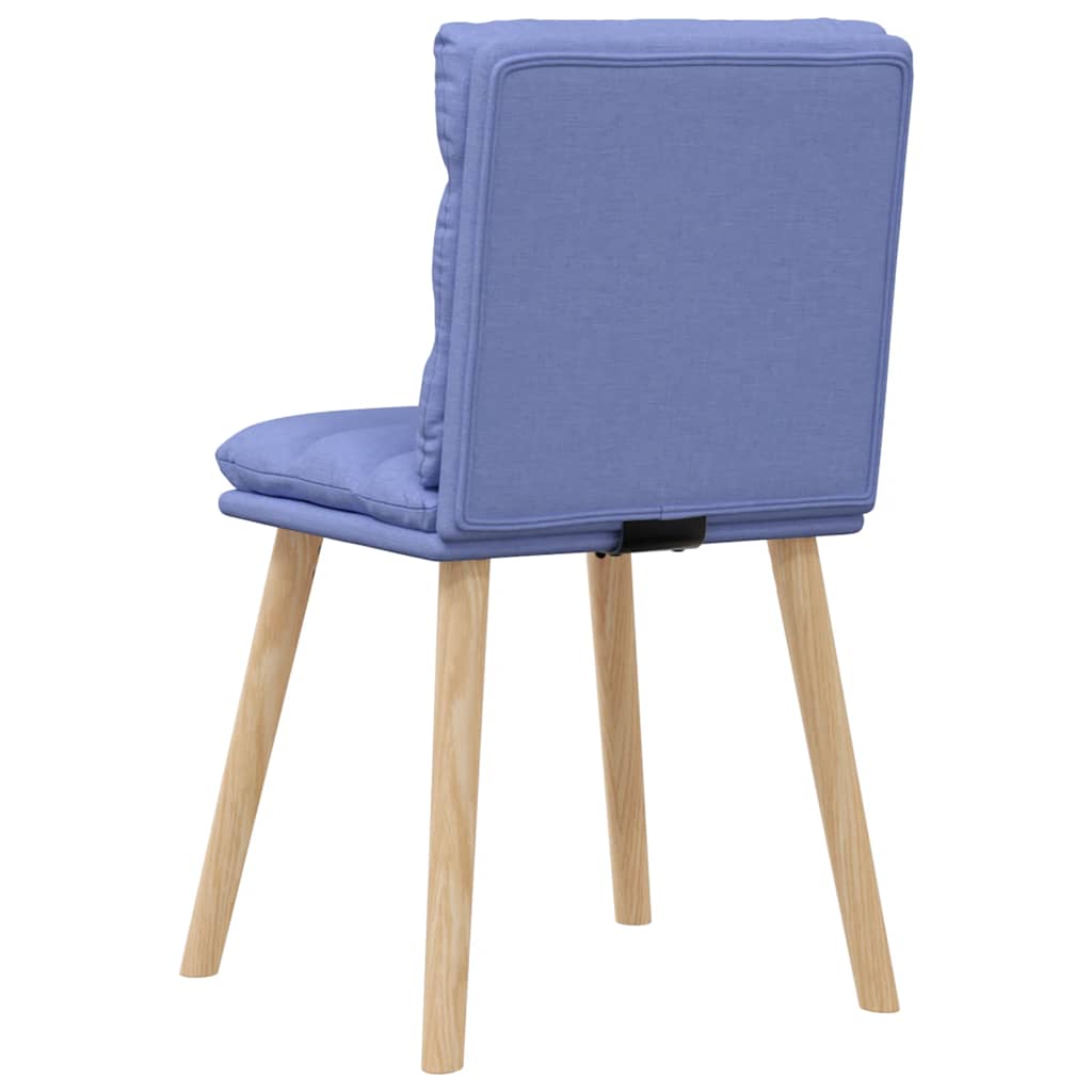 spisebordsstole 6 stk. Jeans blåt stof