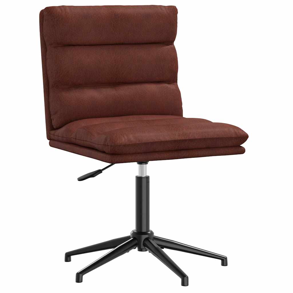 spisebordsstole 4 stk. kunstlæder blank brun
