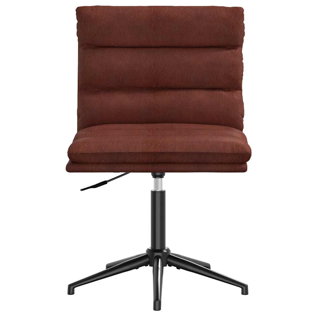 spisebordsstole 4 stk. kunstlæder blank brun