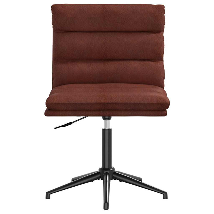 spisebordsstole 4 stk. kunstlæder blank brun