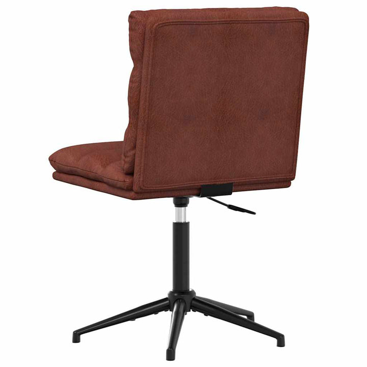 spisebordsstole 4 stk. kunstlæder blank brun