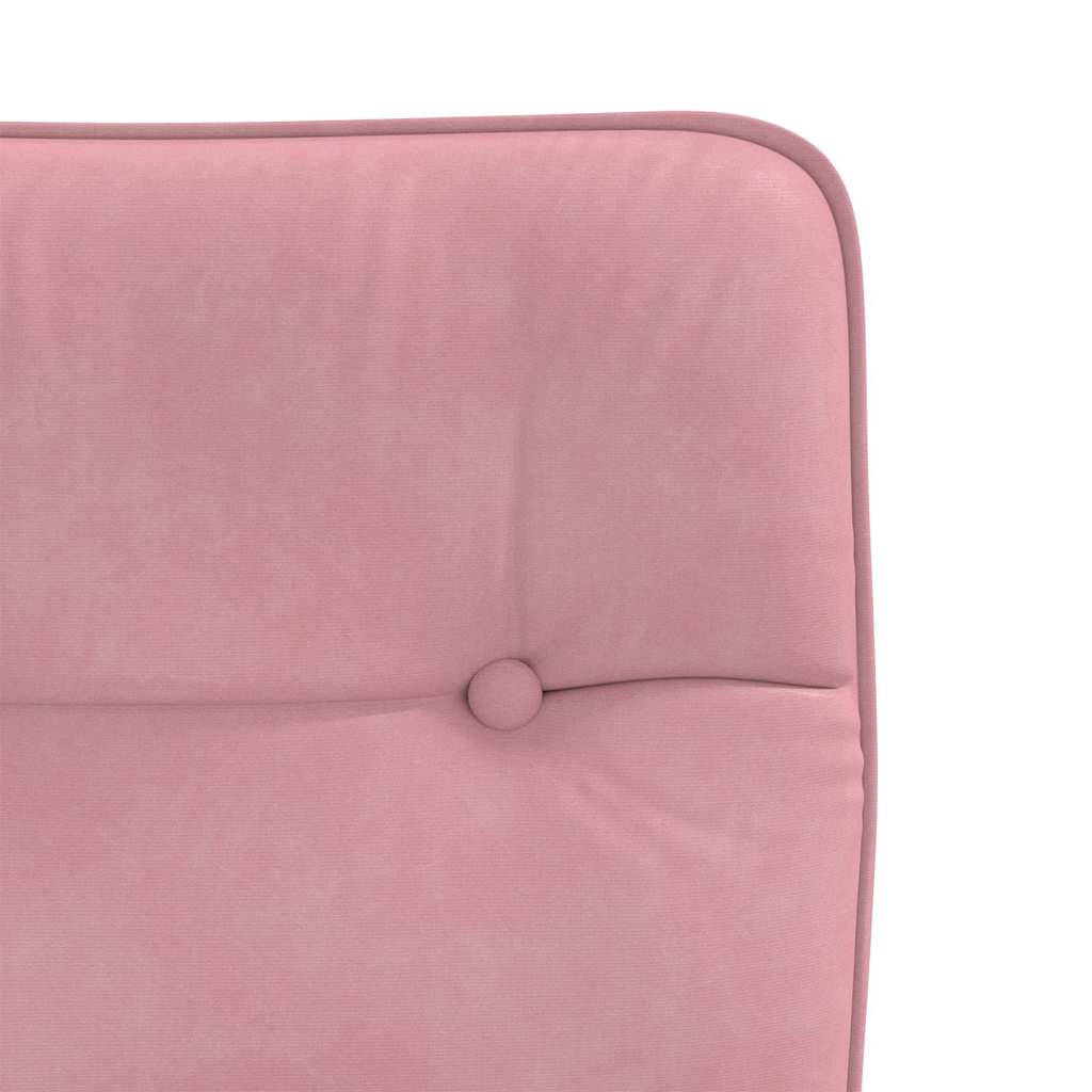 spisebordsstole 6 stk. velour lyserød