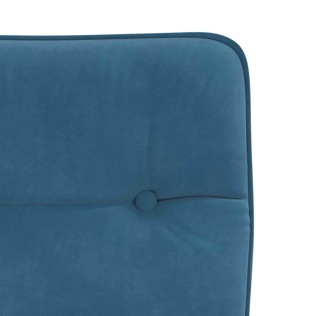 spisebordsstole 6 stk. velour blå