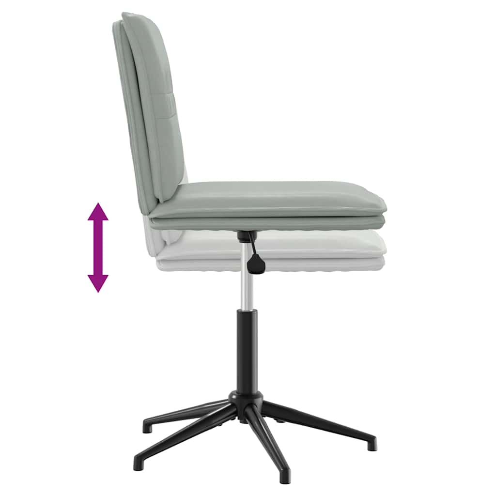 spisebordsstole 6 stk. velour lysegrå