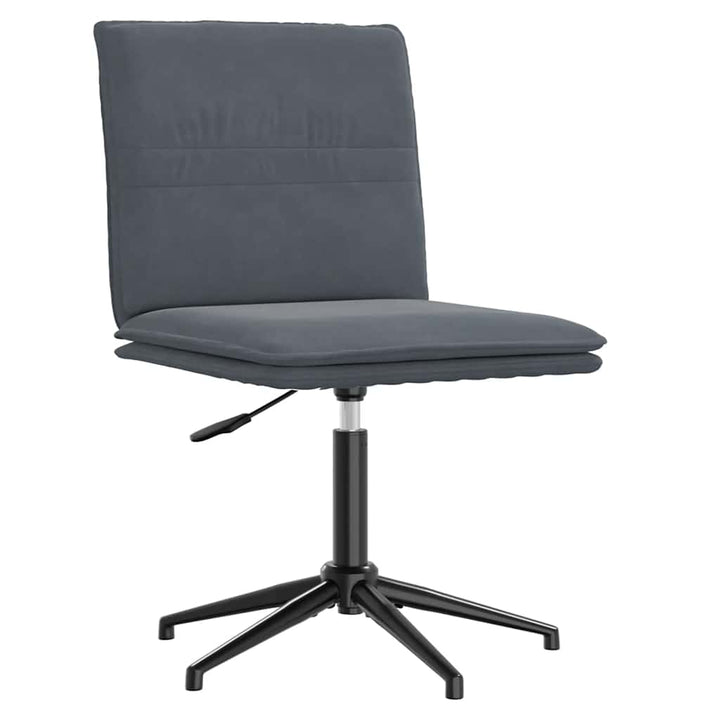 spisebordsstole 6 stk. velour mørkegrå