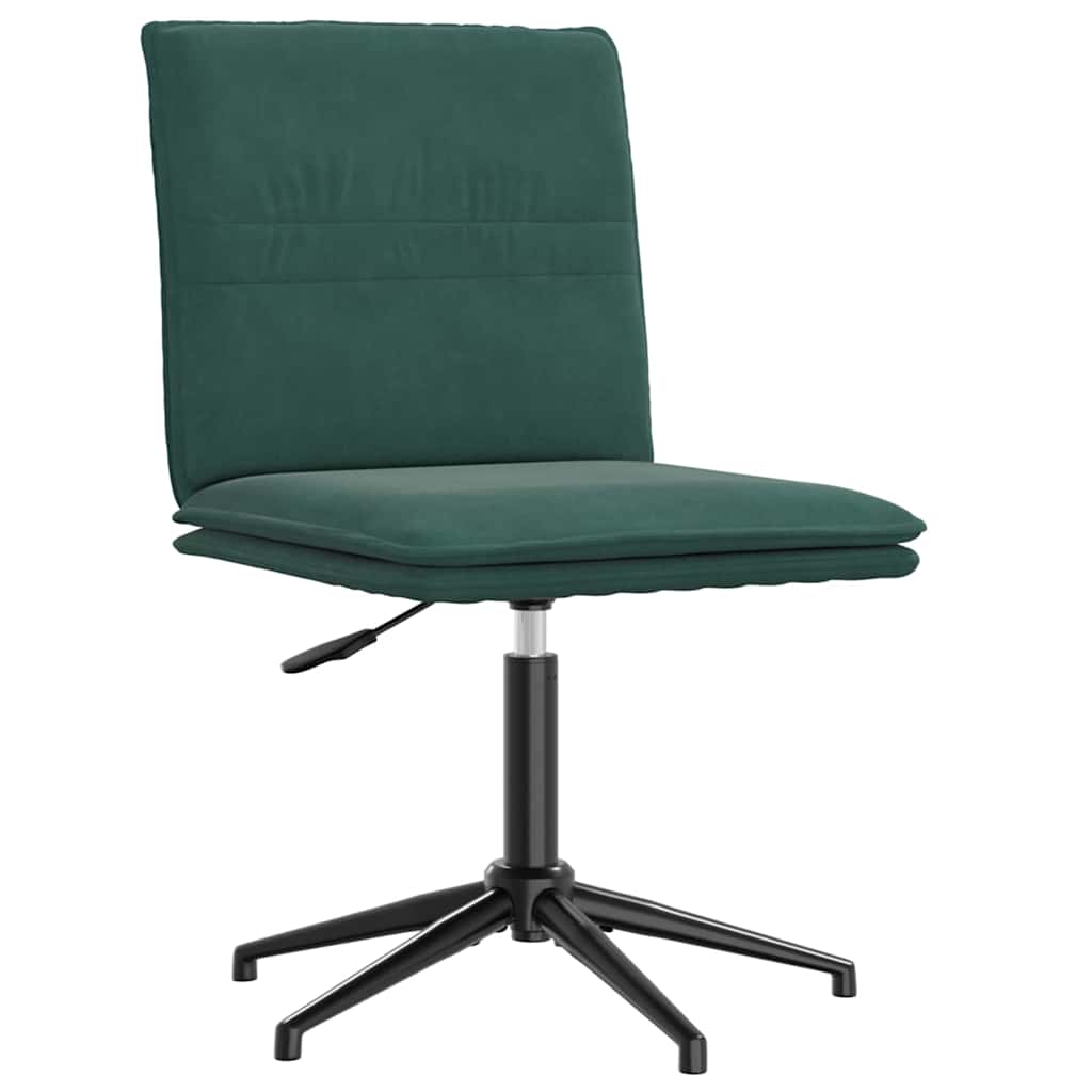 spisebordsstole 6 stk. velour mørkegrøn