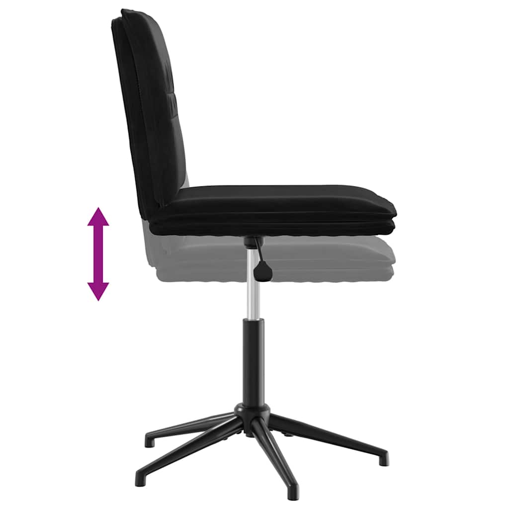 spisebordsstole 6 stk. velour sort