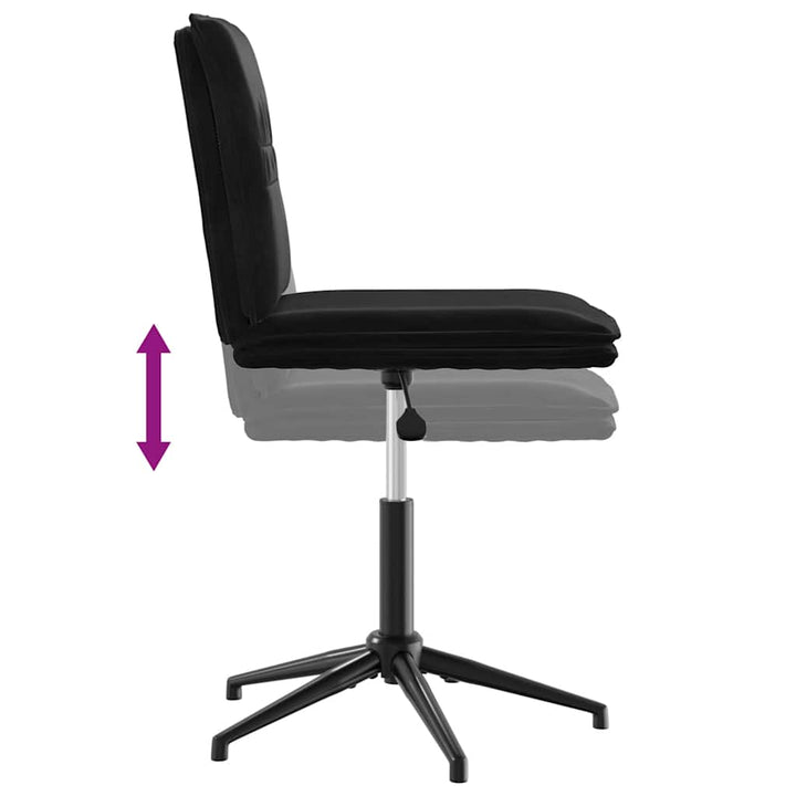 spisebordsstole 6 stk. velour sort