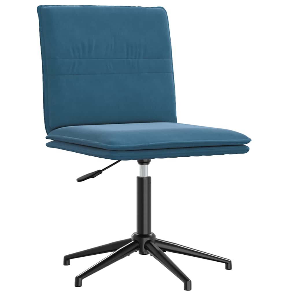 spisebordsstole 6 stk. velour blå