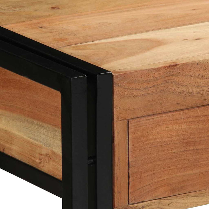 Konsolbord med skuffe Brun 120 x 33 x 75 cm Massivt akacietræ
