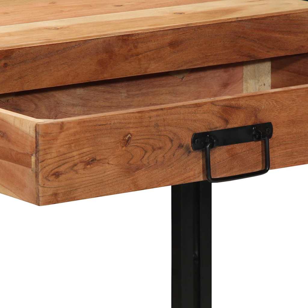 Konsolbord med skuffe Brun 120 x 33 x 75 cm Massivt akacietræ