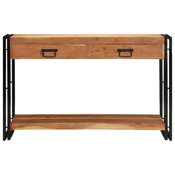 Konsolbord med skuffe Brun 120 x 33 x 75 cm Massivt akacietræ