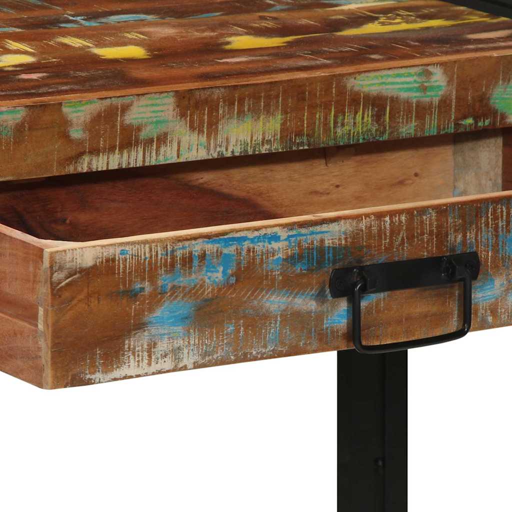 Konsolbord Flerfarvet 120 x 33 x 75 cm Massivt genanvendt træ
