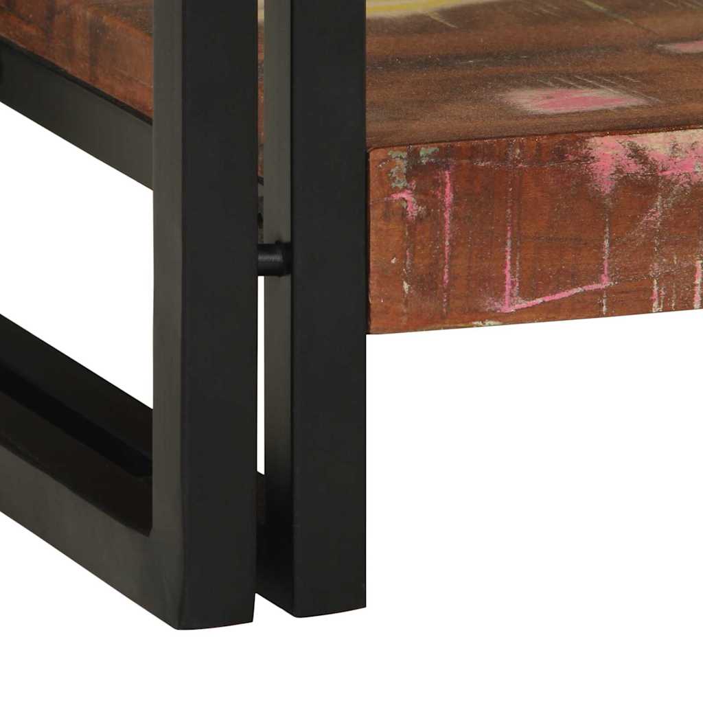 Konsolbord Flerfarvet 120 x 33 x 75 cm Massivt genanvendt træ