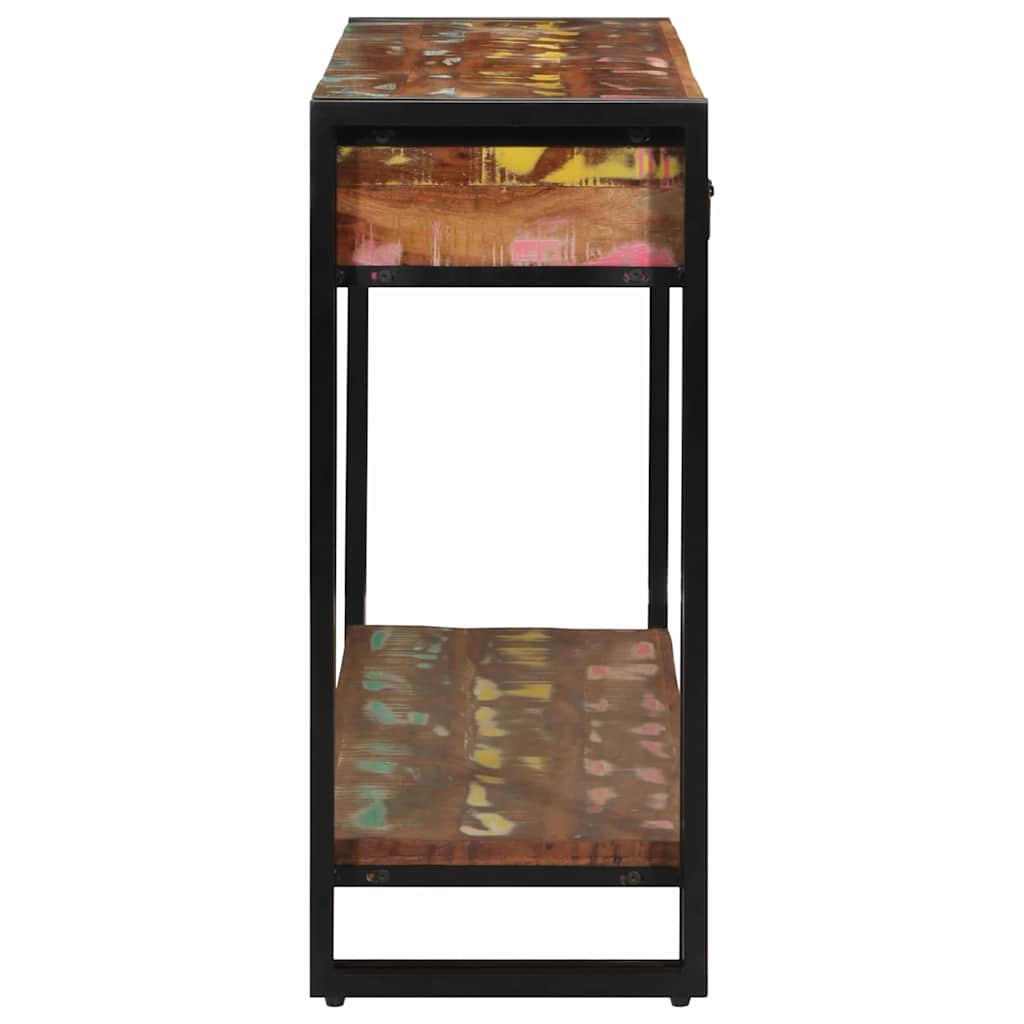 Konsolbord Flerfarvet 120 x 33 x 75 cm Massivt genanvendt træ