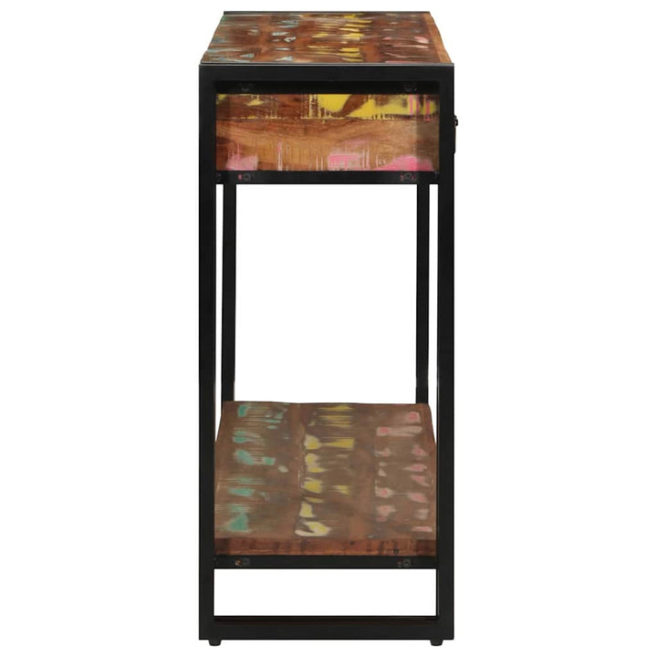 Konsolbord Flerfarvet 120 x 33 x 75 cm Massivt genanvendt træ