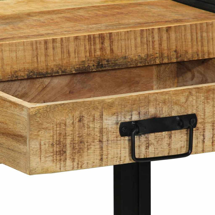 Konsolbord med skuffe Brun 90 x 33 x 75 cm Massivt mangotræ