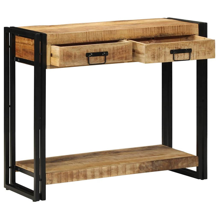 Konsolbord med skuffe Brun 90 x 33 x 75 cm Massivt mangotræ