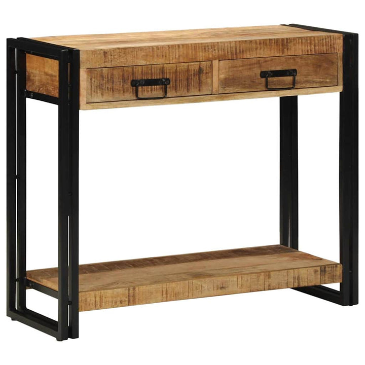 Konsolbord med skuffe Brun 90 x 33 x 75 cm Massivt mangotræ
