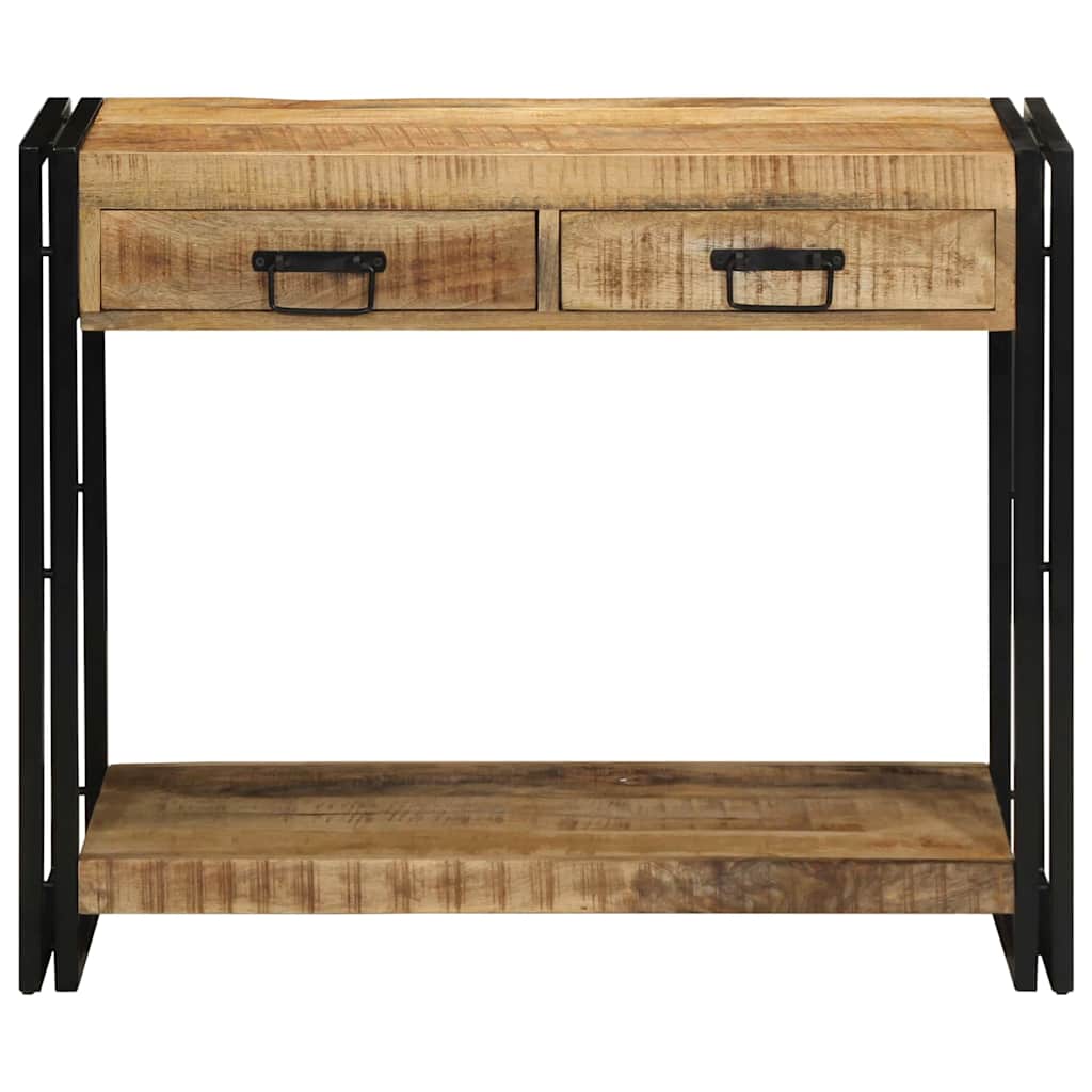 Konsolbord med skuffe Brun 90 x 33 x 75 cm Massivt mangotræ