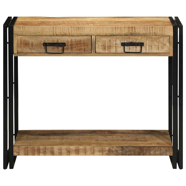 Konsolbord med skuffe Brun 90 x 33 x 75 cm Massivt mangotræ