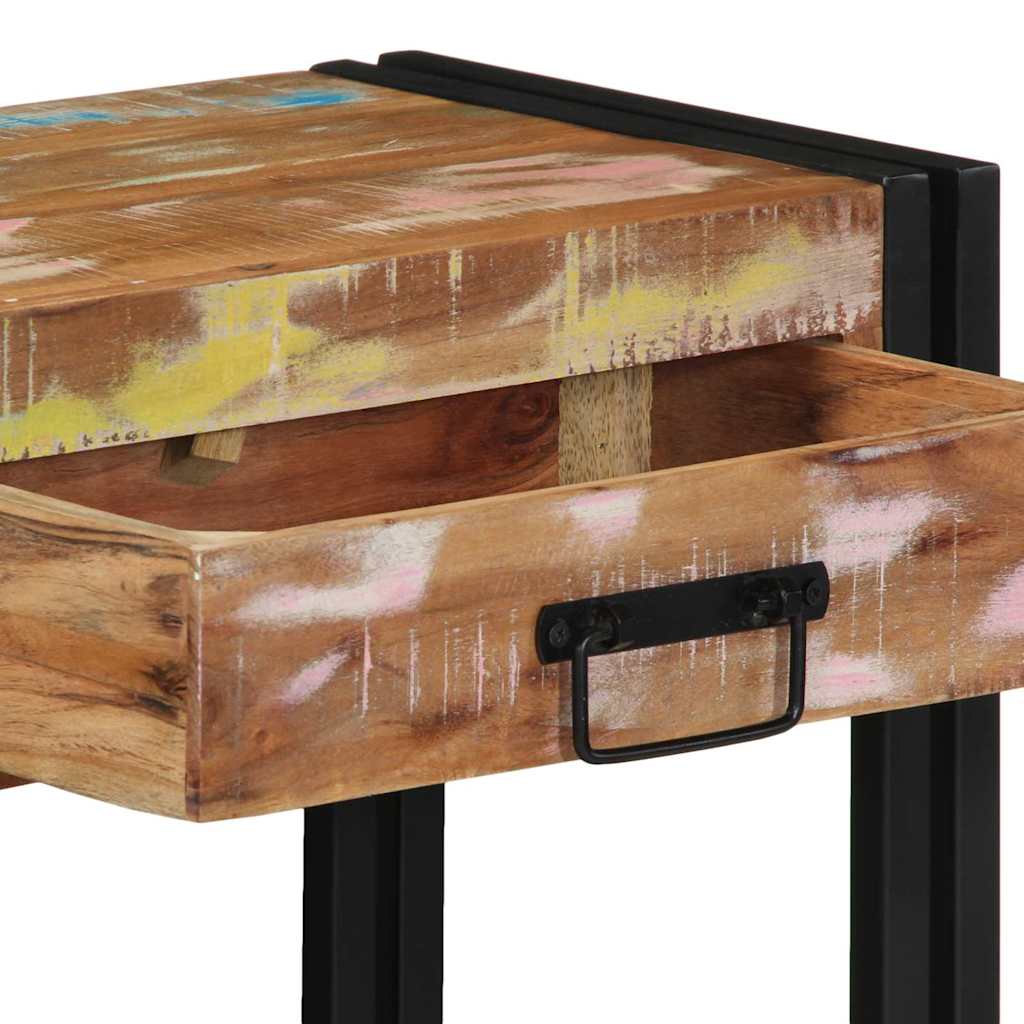 Konsolbord Flerfarvet 90 x 33 x 75 cm Massivt genanvendt træ