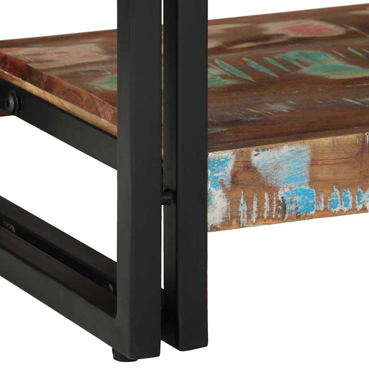Konsolbord Flerfarvet 90 x 33 x 75 cm Massivt genanvendt træ