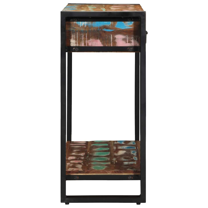 Konsolbord Flerfarvet 90 x 33 x 75 cm Massivt genanvendt træ
