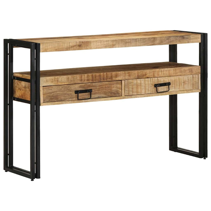 Konsolbord med skuffe Brun 120 x 33 x 75 cm Massivt mangotræ